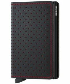 Secrid - Slimwallet Perforated Black Red