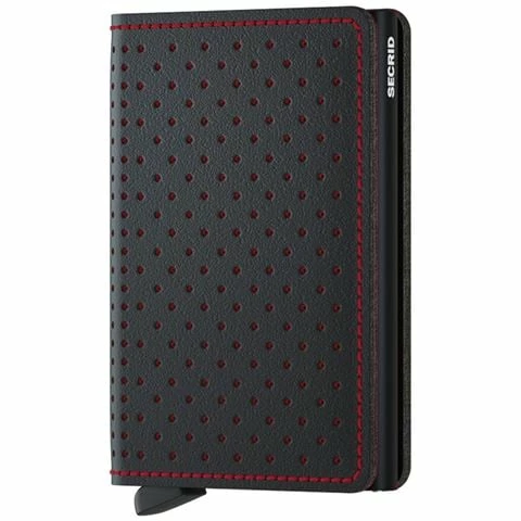 Secrid - Slimwallet Perforated Black Red