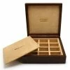 Renzo Romagnoli Renzo - Crocodile Leather Cufflink Box 12 Compartments Brown