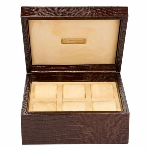 Renzo Romagnoli Renzo - Thesius Leather Case For Six Watches Brown
