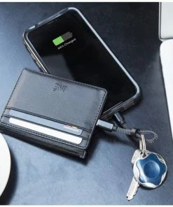Xoopar - Ine Wallet & Charger Black