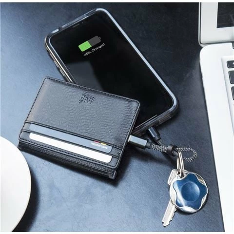 Xoopar - Ine Wallet & Charger Black