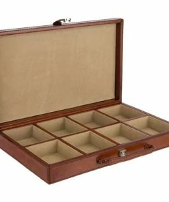 Rossini Leather - Leather Cufflink Box