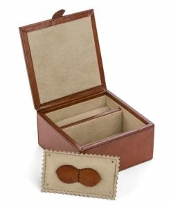 Rossini Leather - Square Travel Jewellery Box