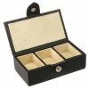 Redd Leather - Leather Cufflink Box Small Black