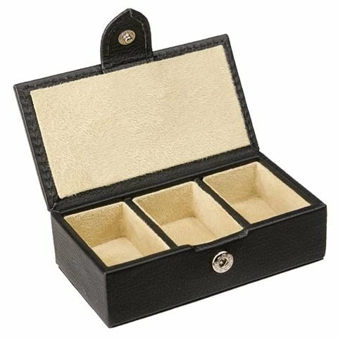 Redd Leather - Leather Cufflink Box Small Black
