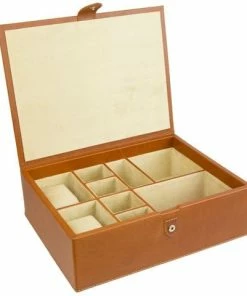 Redd Leather - Leather Luxury Accessories Box Large Cognac