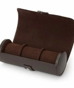 Wolf Designs Wolf - Blake Watch Roll Brown