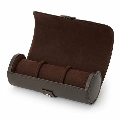 Wolf Designs Wolf - Blake Watch Roll Brown