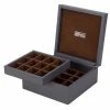 Renzo Romagnoli Renzo - Cufflink Box 24 Compartments Grey