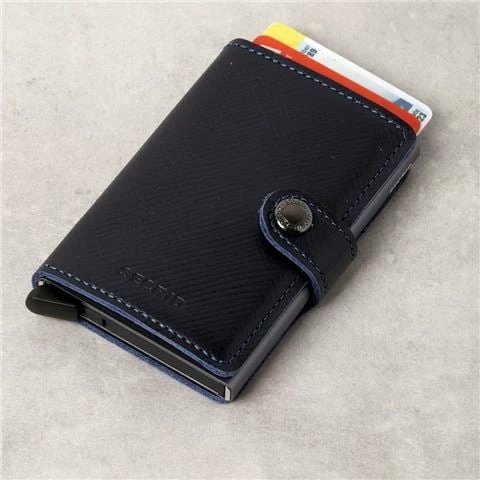 Secrid - Miniwallet Saffiano Navy 1 Secrid - Miniwallet Saffiano Navy