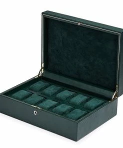 Wolf Designs Wolf - British Racing Green 10-Piece Watch Box