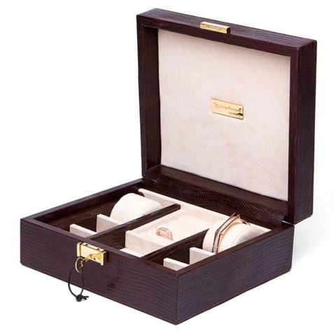 Renzo Romagnoli Renzo - Thesius Leather Jewellery Box Brown