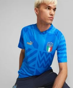 Puma Italy Football Home Men's Prematch Jersey