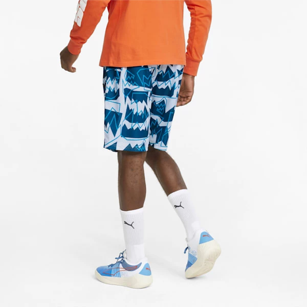 Puma Mesh Printed Practice Men's Basketball Shorts - Image 2