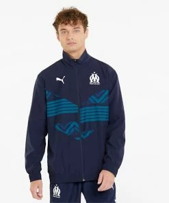 Puma OM Prematch Men's Soccer Jacket