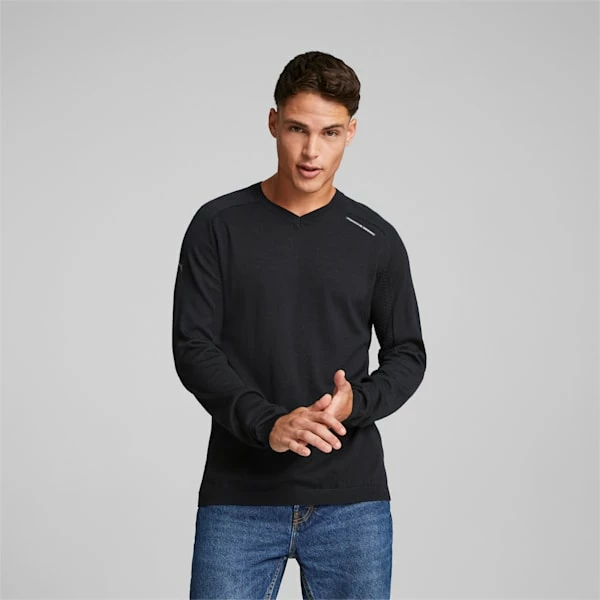 Puma Porsche Design EvoKNIT Men's V-Neck Sweatshirt