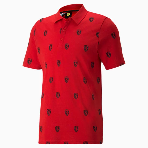 Puma Scuderia Ferrari Race Printed Men's Motorsport Polo Shirt - Image 4